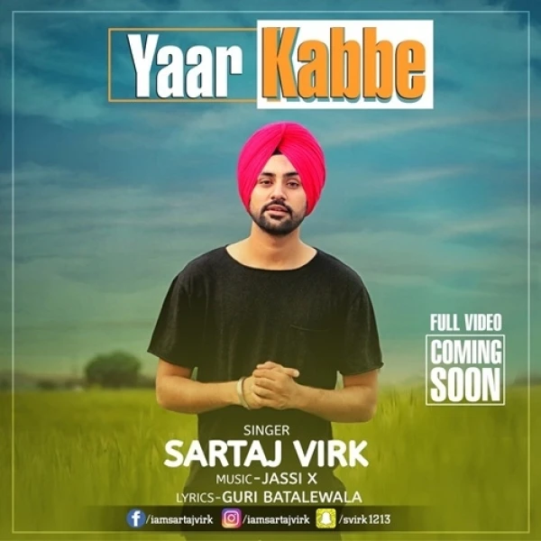 Yaar Kabbe Sartaj Virk mp3 song download, Yaar Kabbe Sartaj Virk full album mp3 song