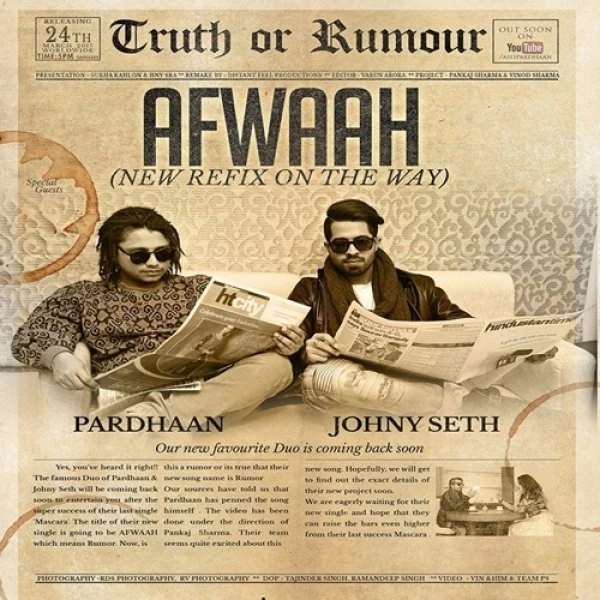 Afwaah Johny Seth, Pardhaan mp3 song download, Afwaah Johny Seth, Pardhaan full album mp3 song