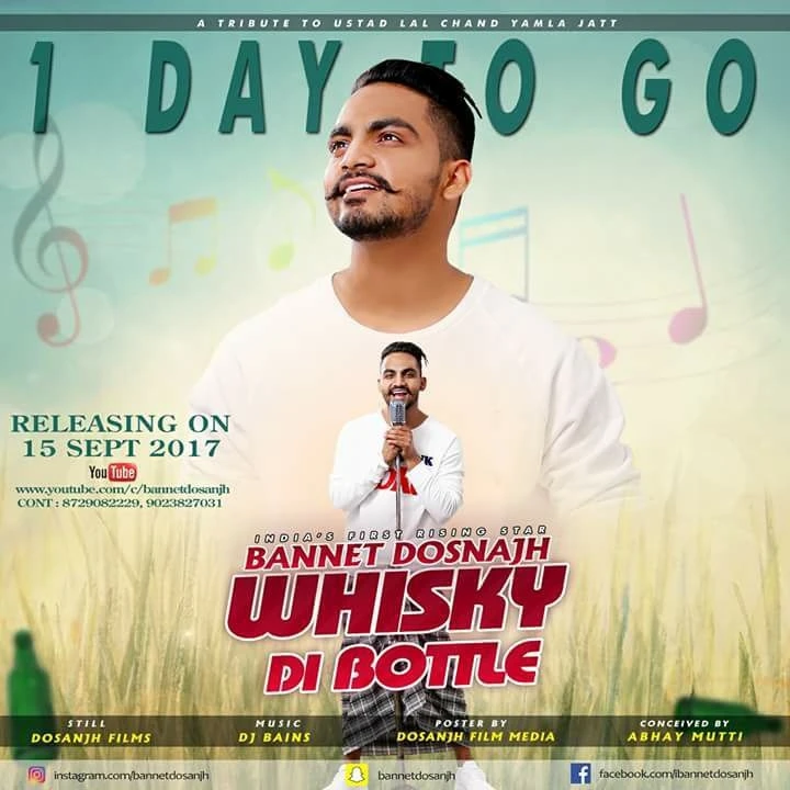Whisky Di Botal Bannet Dosanjh mp3 song download, Whisky Di Botal Bannet Dosanjh full album mp3 song
