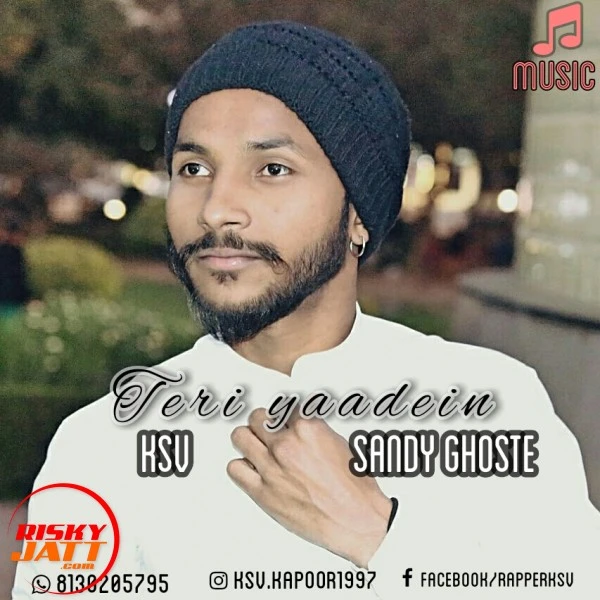 Teri yaadein Ksv Ft Sandy Ghost mp3 song download, Teri yaadein Ksv Ft Sandy Ghost full album mp3 song