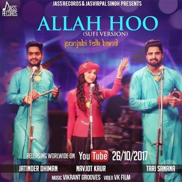 Allah Hoo (Cover Song) Jatinder Dhiman, Tari Sanana, Navjot Kaur mp3 song download, Allah Hoo (Cover Song) Jatinder Dhiman, Tari Sanana, Navjot Kaur full album mp3 song