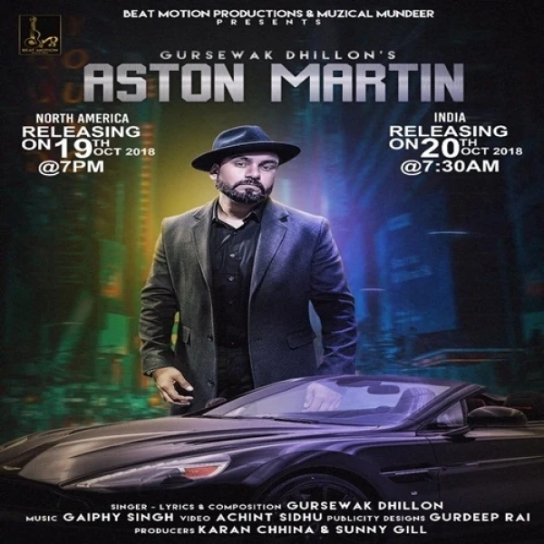 Aston Martin Gursewak Dhillon mp3 song download, Aston Martin Gursewak Dhillon full album mp3 song