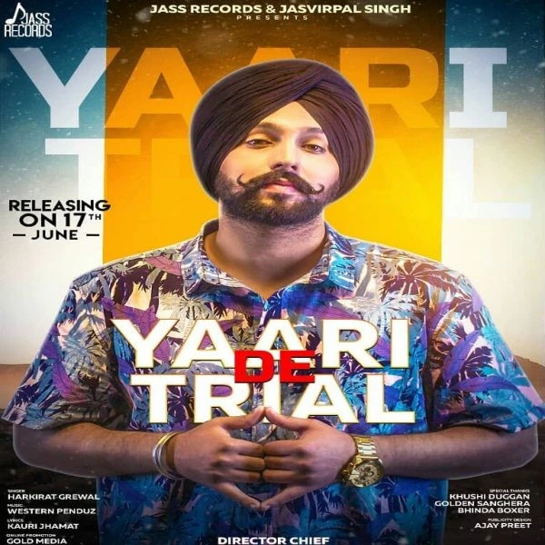 Yaari De Trial Harkirat Grewal mp3 song download, Yaari De Trial Harkirat Grewal full album mp3 song