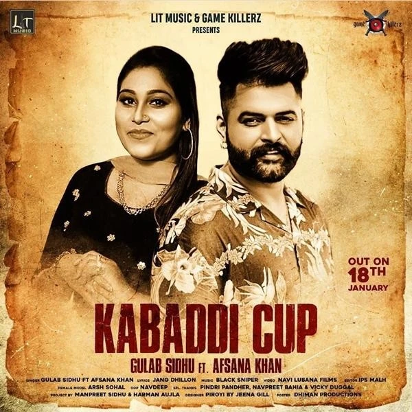 Kabaddi Cup Gulab Sidhu, Afsana Khan mp3 song download, Kabaddi Cup Gulab Sidhu, Afsana Khan full album mp3 song