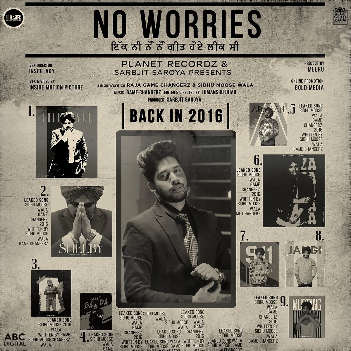 No Worries Sidhu Moose Wala, Raja Game Changerz mp3 song download, No Worries Sidhu Moose Wala, Raja Game Changerz full album mp3 song
