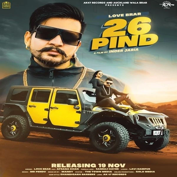 26 Pind Love Brar, Afsana Khan mp3 song download, 26 Pind Love Brar, Afsana Khan full album mp3 song