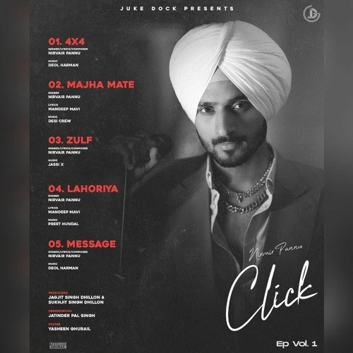 Zulf Nirvair Pannu mp3 song download, Click - EP Nirvair Pannu full album mp3 song