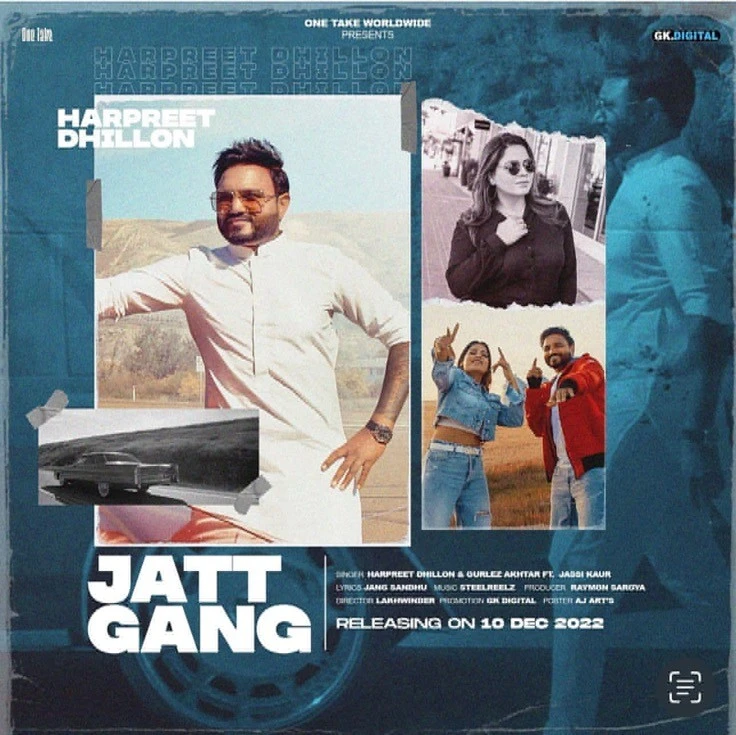 Jatt Gang Harpreet Dhillon, Gurlej Akhtar mp3 song download, Jatt Gang Harpreet Dhillon, Gurlej Akhtar full album mp3 song